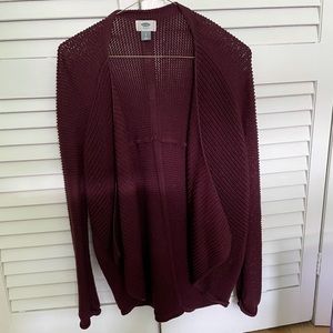 Old Navy Maroon Cardigan